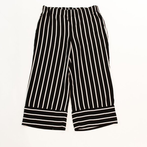 Coastal | I.N.C. Navy Striped Palazzo Pants | Cottagecore Nautical Heritage - Picture 5 of 10